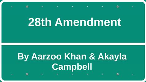 28th Amendment By Aarzoo Khan On Prezi