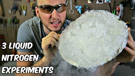 3 awesome liquid nitrogen experiments youtube