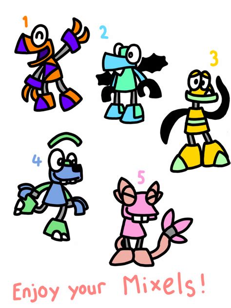 Mixel Adopts Revealed By Thedrawingdino123 On Deviantart