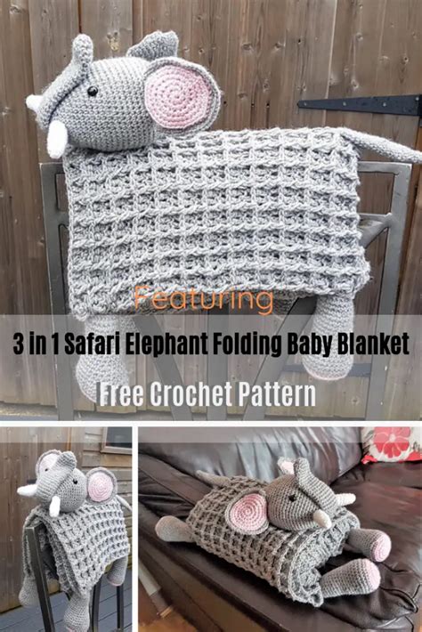 Adorable Elephant Folding Baby Blanket Is Sure To Delight Your Little