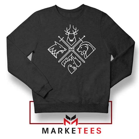 Minimal Thrones Character Sweater S 2xl