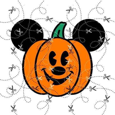 Mickey Pumpkin Svg Halloween Svg Mickey Halloween Svg Etsy