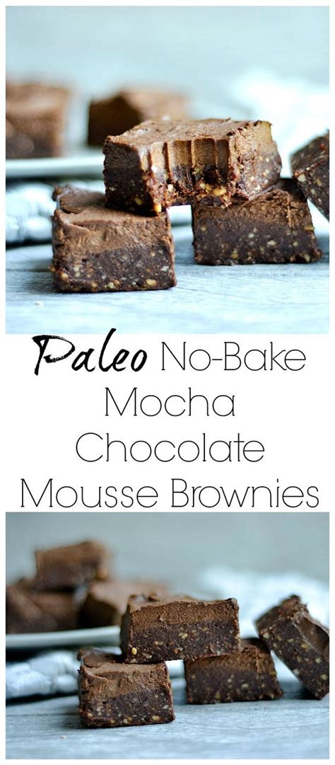I'll leave deciding to divulge the secret ingredient up to you. No-Bake Mocha Chocolate Mousse Brownies (Paleo, Vegan ...