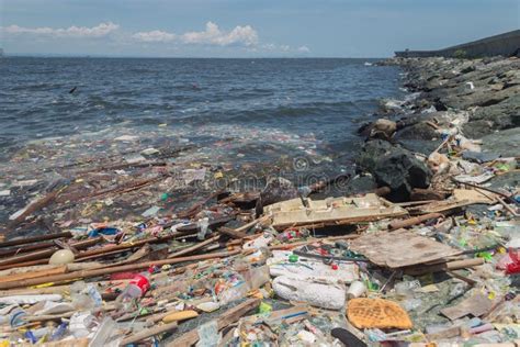 Manila Philippines May 18 2019 Ocean Plastic Pollution In Manila
