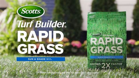How To Use Scotts Turf Builder Rapid Grass Sun Shade Mix YouTube