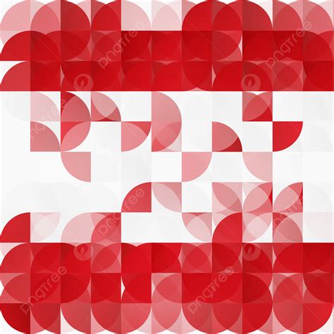 Background Spanduk Geometris Abstrak Merah Putih Yang Modern Latar