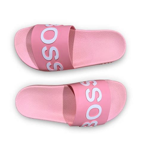 Boss Pink Slippers Laura Thomsen Luxury