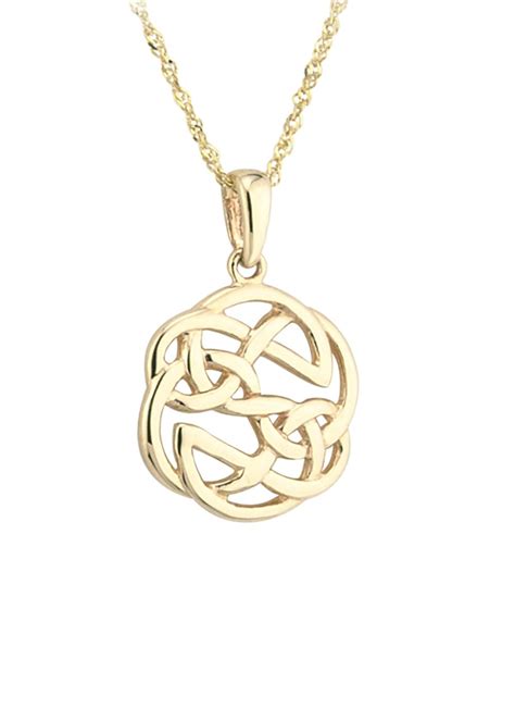 14k Gold Celtic Knot Pendant Blarney