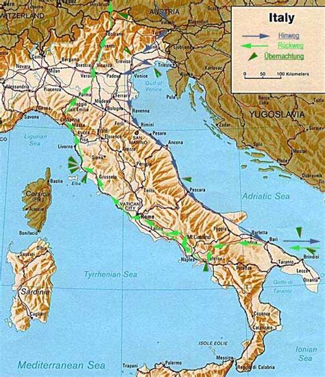 Diese gelten ab sonntag, 8. Karte Italien