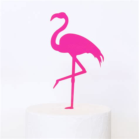 Flamingo Cake Topper SANDRA DILLON DESIGN