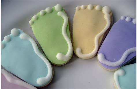 Baby Feet Sugar Cookies Pastel Mini Bites