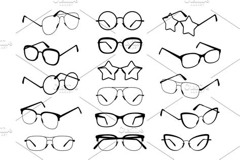 glasses silhouette stylish frame drawing sunglasses glasses tattoo