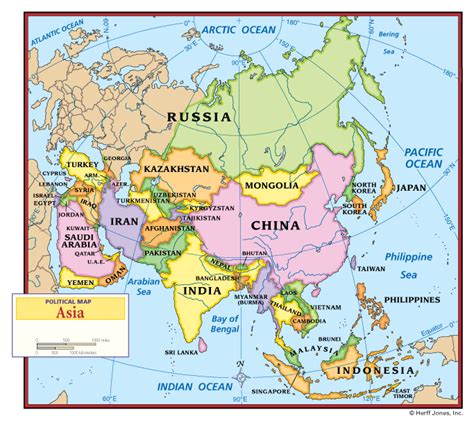 Buy Asia Political Map Political Map Of Asia Images