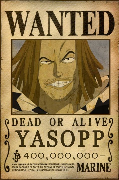 Yasopp Bounty By Animegalaxyhd One Piece Bounties One Piece Manga