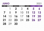 Calendario junio 2021 – calendarios.su