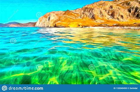 Very Clean And Clear Water In The Mountain Lake Stock Photo Image Of