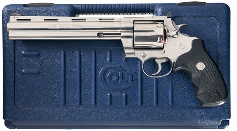 Colt Anaconda Double Action Revolver With Case Rock Island Auction