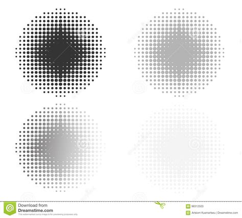Halftone Circle Gradient Stock Vector Illustration Of Circle 96312503