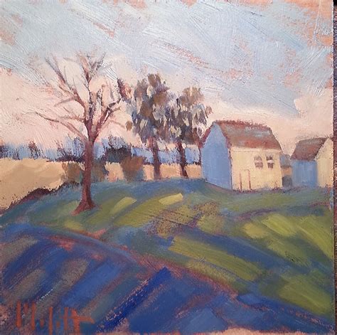 Painting Daily Heidi Malott Original Art Quilt Squares Rural Landscape