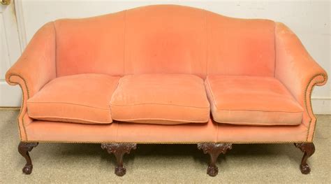 Fine Chippendale Style Camel Back Sofa