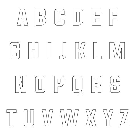 Free Printable Alphabet Templates Free Printable Alphabet Templates