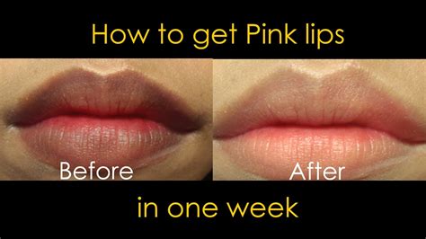 How To Get Pink Lips In A Week Youtube