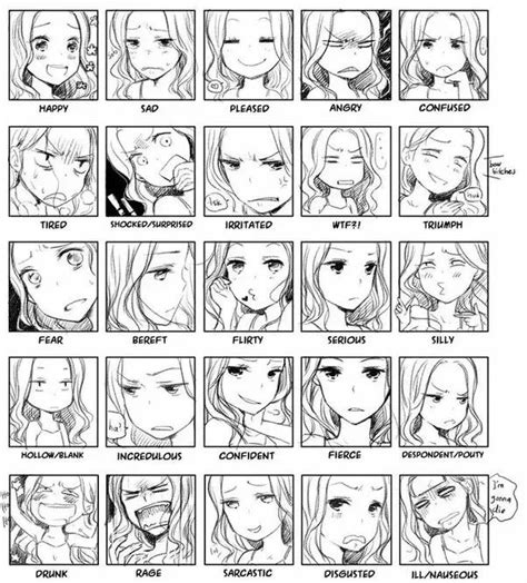 Drawing Face Expressions Anime Faces Expressions Drawing Faces Manga