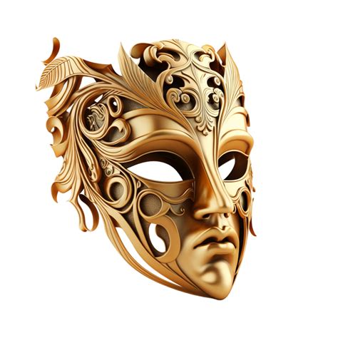 Gold Masquerade Mask Png Transparent Png Download