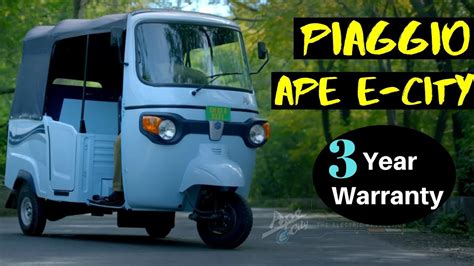 Piaggio Ape E City Electric Auto Rickshaw Launched In India Youtube