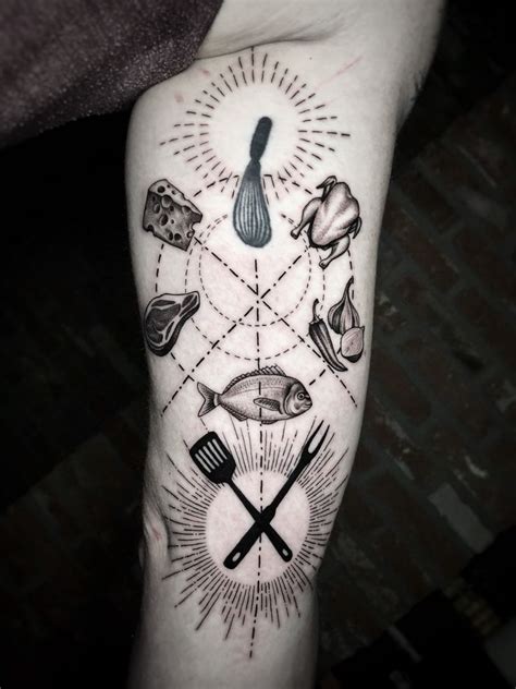 Chefs Tattoo ไอเดียรอยสัก รอยสักเล็กๆ การออกแบบรอยสัก