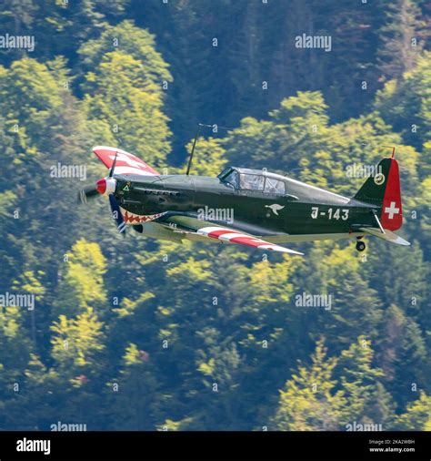 A View Of Morane Saulnier Ms406 Fighter Aircraft Flying Over The