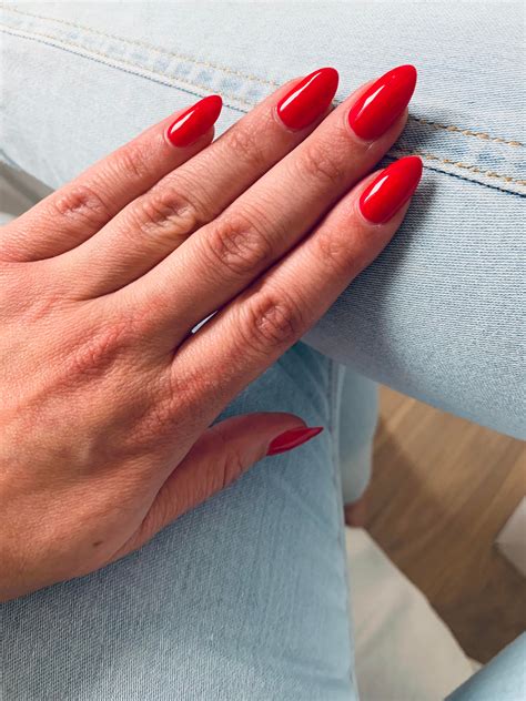 classic red on my natural nails redditlaqueristas