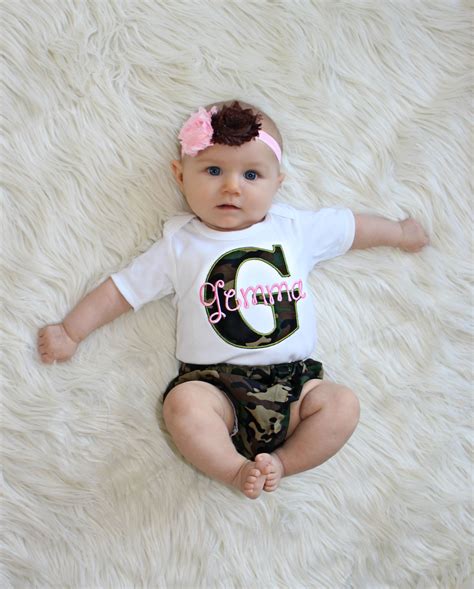 Camo Personalized Baby Girl Clothes Camo And Pink Camo Baby Stuff