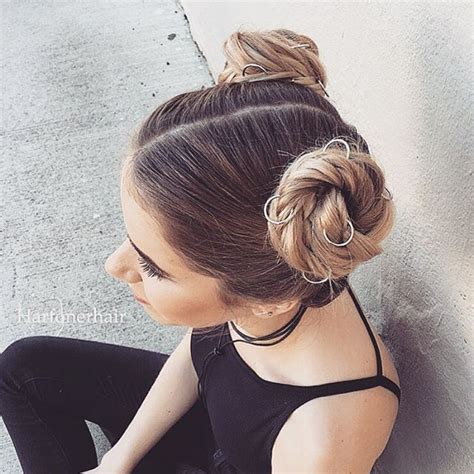 Say Hello To The New Instagram Trend Two Buns Hairstyle Two Buns