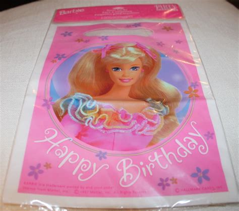 Vintage Barbie Loot Treat Bags By Party Express Hallmark Etsy