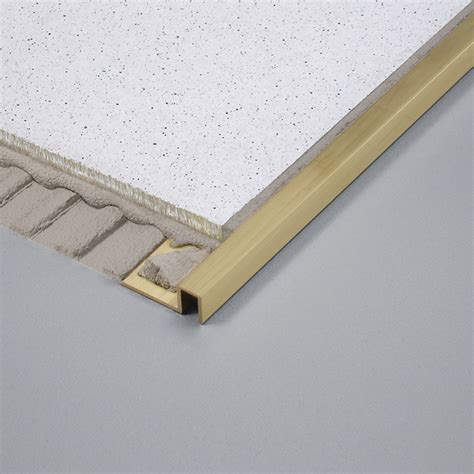 Square Edge Dpm Natural Solid Brass 25mm By Dural Premium Tile Trim