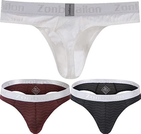 Zonbailon Sexy Men Thong Underwear For Sex Male Thongs G Strings T