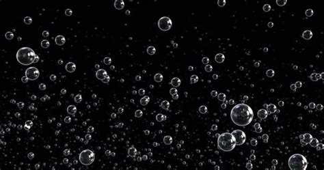 Animation Bubbles Moving Floating Black Background — Stock Video