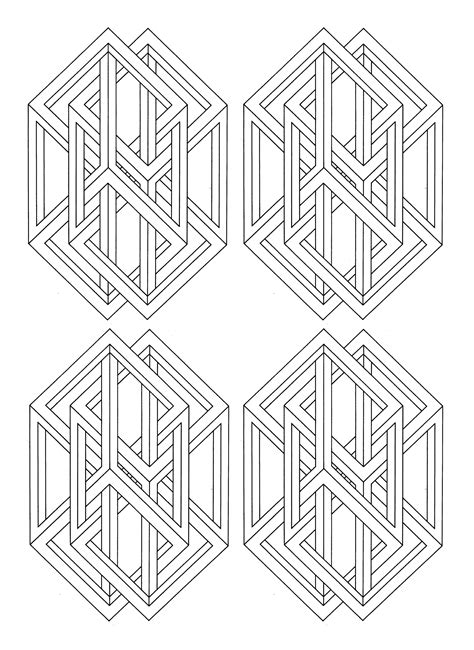 All kids network is dedicated to providing fun and educational activities for parents and teachers to do with their kids. Op art jean larcher 6 - Optical Illusions (Op Art) Adult Coloring Pages