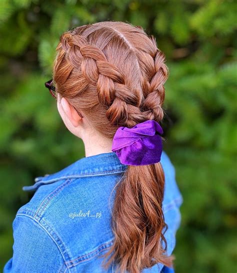 Two Braids With Ponytail Fashionblog