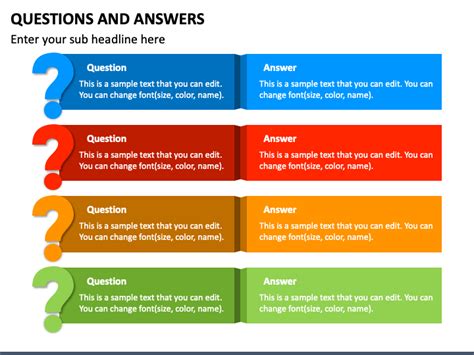 Free And Editable PowerPoint Template Question And Answer For