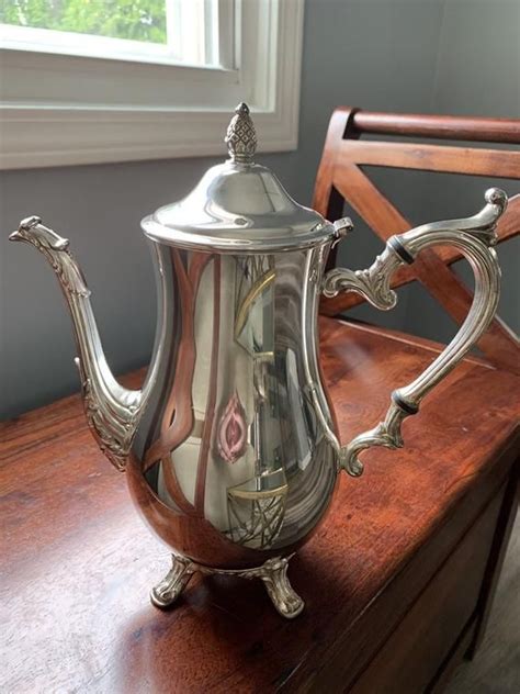 Vintage Wm Rogers Silver Plated 900 Tea Pot William Rogers Etsy Tea