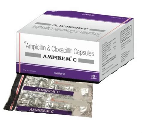 Ampicillin Cloxacillin Capsules Mg Packaging Size X At Rs