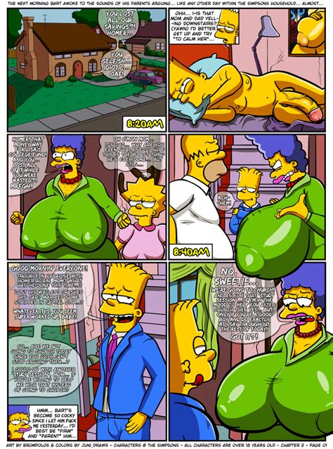 Rule 34 Bart Simpson Brompolos Chapter 2 Comic Huge Breasts Juni