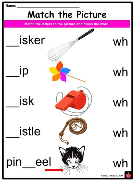 Phonics Wh Sounds Worksheets And Activities For Kids