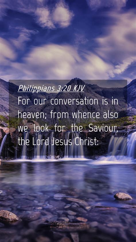 Philippians 320 Kjv Mobile Phone Wallpaper For Our Conversation Is