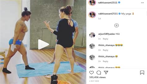 Rakhi Sawant Gets Brutally Trolled For Her Yoga In Nude Outfit Catch News