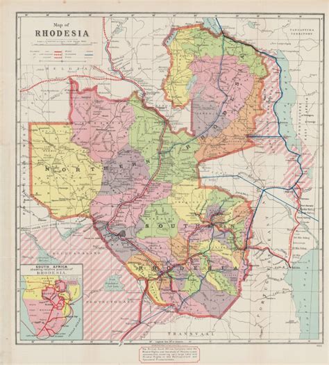 Map Of Rhodesia Auction 78