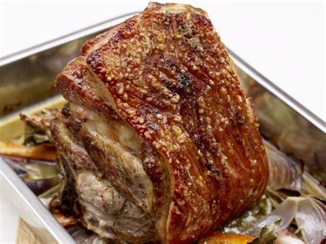 Bubbles have started forming but the skin is still rubbery. Cook Pork Shoulder Blade Roast | Slow roasted pork ...