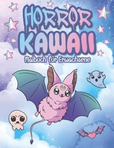 Horror Kawaii Malbuch Kawaii Gothic Malbuch Für Erwachsene